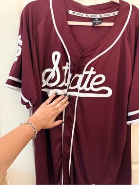 Colosseum Mississippi  'State' Baseball Jersey